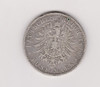Moneda Alemania Prusia 5 Marcos Año 1876 A Bueno Perforada 0