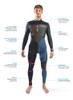 Combo Surf Body Traje Gul  5/3 Sellado + Medias 4mm 3