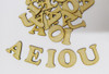 10 Letras Vocales 3cm Fibrofacil Mdf Letras Palabras 3