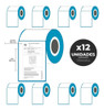 12 Rollos De Etiquetas Mercadolibre Envio De 100x190mm Ml 1