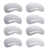 Foxnovo 24pcs Frente Plantillas Ojo Ceja Formar Plantillas P 5