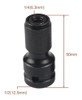 Adaptador 1/2 A 1/4 Llave Alto Impacto + Adaptdores P/tubos 5
