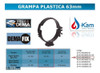 Abrazadera Plástica 63mm Grampa Duratop Dema 2