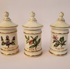 Frascos De Farmacia Antiguos, De Porcelana. Son Nueve 1