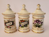 Frascos De Farmacia Antiguos, De Porcelana. Son Nueve 2