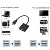 Cable Conversor Adaptador Hdmi A Vga Notebook Pc A Monitor 3