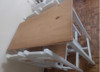 Mesa Desayunador Con 4 Banquetas Madera 2