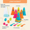 Juego Equilibrio Embocar Puntería Aros Toss Egg Spoon Battat 5
