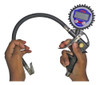Calibrador De Pneus Digital Borracharia Veicular Pro-221 Pdr 1