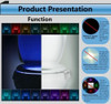 Detección Automática Led Sensor De Movimiento Noche 8 Colore 2
