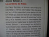 La Parabola De Pablo. Alonso Salazar. Como Nuevo! 1
