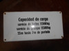 Antigua Chapa Esmaltada Capacidad De Carga 0