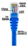 Kit 30 Und Cabo Patch Cord Cat6 - 1m Azul 4