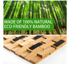 Gonioa Tapete De Bao De Bamb Natural, Tapete De Madera Para 2