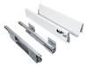 Guía Oculta Lateral Doble Pared Cierre Suave 83x500 Mm Cajón 0