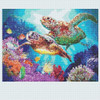 Kit De Pintura Con Diamantes 5d Tortugas Marinas 40x30cm 1