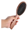 Escova De Cabelo Natural Cerdas De Javali Pente Oval Anti-es 3