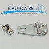 Bisagra Nautica B03 Porta Candado De Bronce Cromado 1