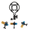 Suporte Pedestal Mesa Microfone + Shock Mount Aranha Estudio 3