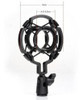 Suporte Pedestal Mesa Microfone + Shock Mount Aranha Estudio 5