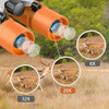 Binocular Ouyteu 20x35 Reforzados Con Goma Naranja 2