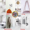 Percha Simple Autoadhesiva Gancho Curvo Baño Inoxidable X 2 3