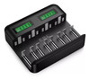 Cargador Universal Pilas Aa Aaa C D Usb Inteligente Lcd Ebl 0