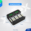 Cargador Universal Pilas Aa Aaa C D Usb Inteligente Lcd Ebl 1