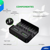 Cargador Universal Pilas Aa Aaa C D Usb Inteligente Lcd Ebl 6
