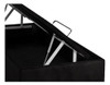 Cama Box Baú Solteiro Universal Suede Nero Black (88x188x35) 1