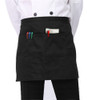Negro Corto Cintura Bistro Bolsillo Delantal Para Bar Cafe P 3