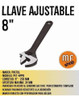 Llave Ajustable 8  Pretul Acero Al Carbono Oferta Mf Shop 2
