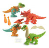 Kit 4 Dinossauro Pescoço Longo Educativo 0