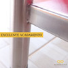 Mesa Em Aço Inox 2 Prateleiras Lisas 3