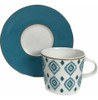 Taza Pocillo Y Plato Para Café Espresso Pasabahce Turco 0