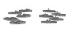10pcs Modelo De Navio De Guerra Destruidor De Porta-aviões 7