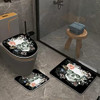 Juego De Alfombrillas De Baño Con Diseño De Calavera De Azúc 1