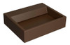 Bacha De Apoyo Rectangular - Deca Marrón Mate 0