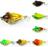 3pcs Pesca Señuelos Gancho Gran Topwater Cebos Weedless Goma 0