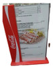 Cartilla Portamenues Acrílico Transparente Coca Cola 14x20 1