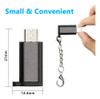 Gelrhonr Adaptador Micro Usb A Usb C Con Llavero, Micro Usb 6