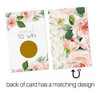 Elegantes Tarjetas Florales Para Rascar (paquete De 30) Boda 3