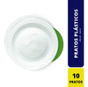Prato Descartável Ps Raso Branco 26cm Pct C/ 10 Pratos 2