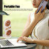 Ventilador De Mesa Portátil Dise Dual Fan 7
