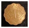 India 1 Anna 1943 Sin Circular Km 537a Mombay Jorge Vi 1