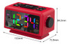 Despertador Digital Mesa Relógio Digital Vermelho Preto 1
