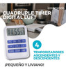 Temporizador Cuádruple Digital Luft Reloj Iman + Soporte 1