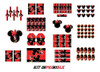 Kit Imprimible Minnie Mouse Roja Decoración Candy Bar Fiesta 1