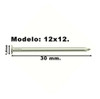 Prego Aço C/ Cabeça 12 X 12  Âncora - Kit Com 500 Peças 1