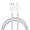 2pcs 2m Usb2.0 Ligthning Cables Nylon Trenzado De Carga Para 0